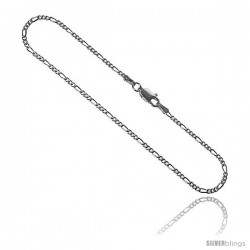 Sterling Silver Italian Figaro Chain Necklaces & Bracelets 1.8mm Nickel Free