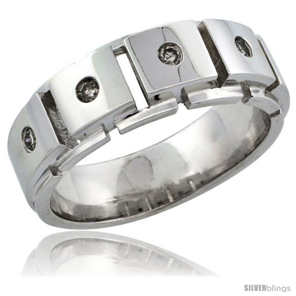 https://www.silverblings.com/29313-thickbox_default/10k-white-gold-5-stone-ladies-diamond-ring-band-w-0-13-carat-brilliant-cut-diamonds-9-32-in-7mm-wide.jpg