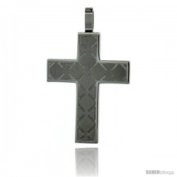 Surgical Steel Cross Pendant 1 3/16 in (35 mm), comes w/ 30 in. chain