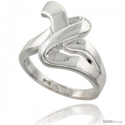 Sterling Silver Knot Ring Flawless finish 3/4 in wide