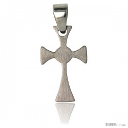 Stainless Steel Celtic Cross Pendant 1 in tall, w/ 30 in Chain