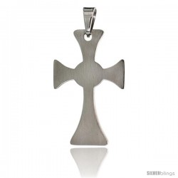 Stainless Steel Celtic Cross Pendant 1 1/2 in tall, w/ 30 in Chain