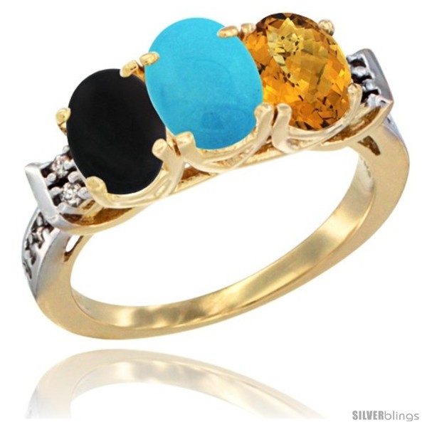 https://www.silverblings.com/31188-thickbox_default/10k-yellow-gold-natural-black-onyx-turquoise-whisky-quartz-ring-3-stone-oval-7x5-mm-diamond-accent.jpg