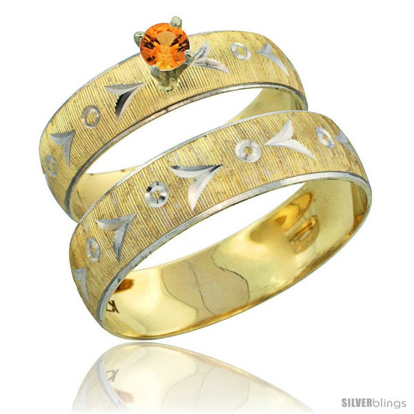 https://www.silverblings.com/31706-thickbox_default/10k-gold-2-piece-0-25-carat-orange-sapphire-ring-set-engagement-ring-mans-wedding-band-diamond-cut-pattern-style-10y507em.jpg