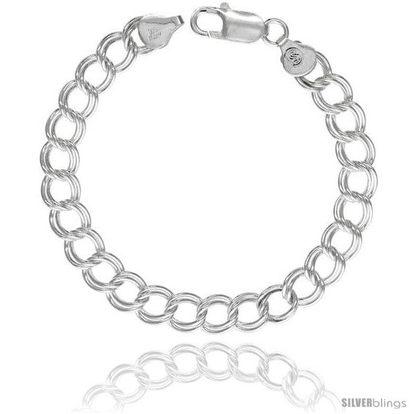https://www.silverblings.com/32208-thickbox_default/sterling-silver-italian-double-curb-charm-bracelet-7-7mm-wide.jpg