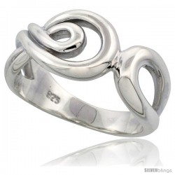 Sterling Silver Knot Ring Flawless finish, 3/8 in wide