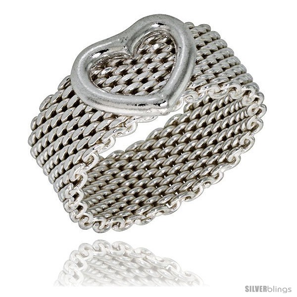 https://www.silverblings.com/32500-thickbox_default/sterling-silver-heavy-mesh-ring-w-heart-handmade-5-16-in-wide.jpg