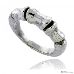 Sterling Silver Bamboo Design Ring