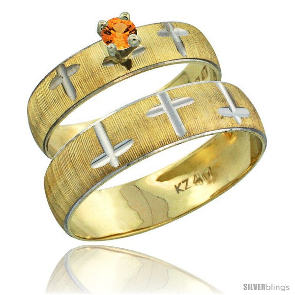 https://www.silverblings.com/32858-thickbox_default/10k-gold-2-piece-0-25-carat-orange-sapphire-ring-set-engagement-ring-mans-wedding-band-diamond-cut-pattern-style-10y508em.jpg