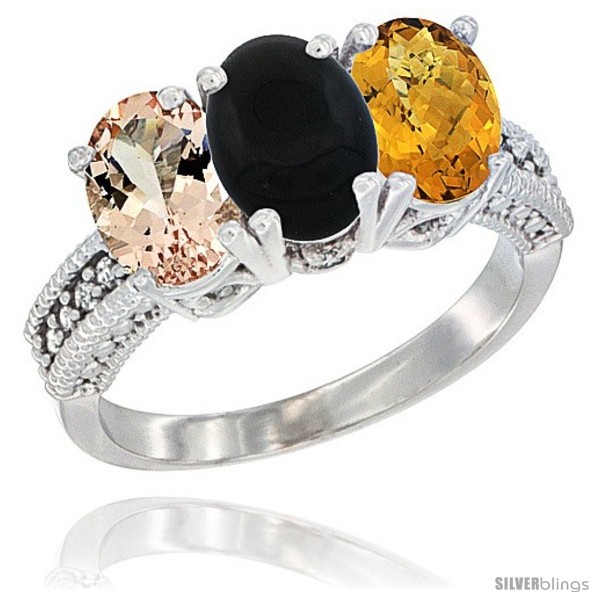 https://www.silverblings.com/33122-thickbox_default/14k-white-gold-natural-morganite-black-onyx-whisky-quartz-ring-3-stone-oval-7x5-mm-diamond-accent.jpg