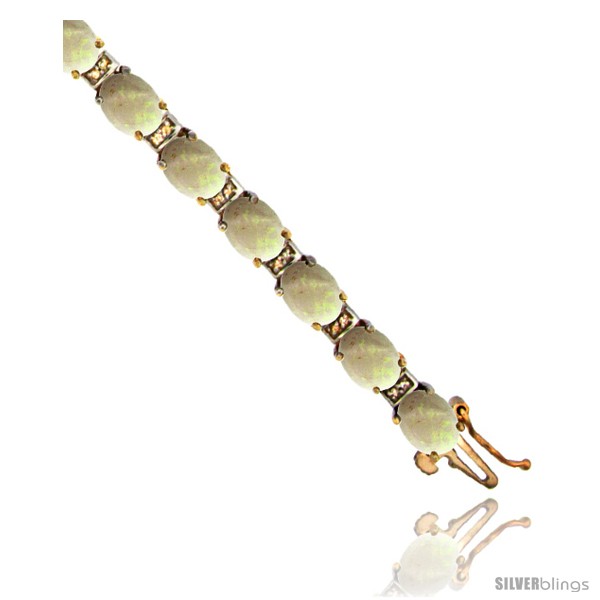 Buy Mexican Cherry Fire Opal and Natural Thai Black Spinel Double Row Tennis  Bracelet in Platinum Over Sterling Silver (6.50 In) 7.00 ctw at ShopLC.