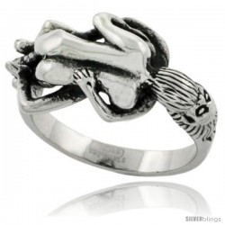 Surgical Steel Biker Ring Biker Love Making Couple 9/16 in wide