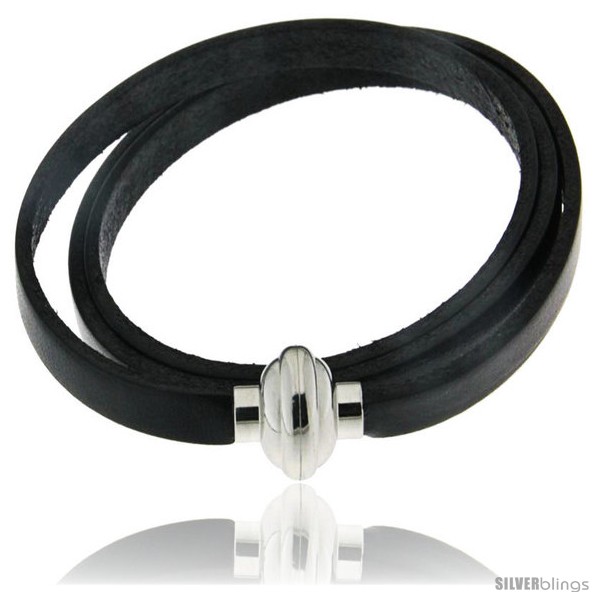 https://www.silverblings.com/354-thickbox_default/surgical-steel-italian-leather-wrap-massai-bracelet-w-super-magnet-clasp-color-black.jpg