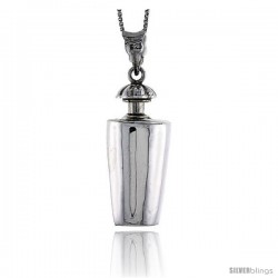 Sterling Silver Urn Pendant, Ash Container