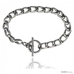 Sterling Silver Square Cuban Curb Link Bracelet