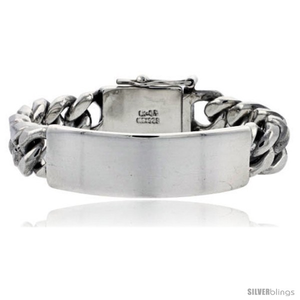 Silver Curb Id Bracelet | Prouds