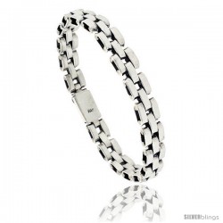 Sterling Silver Pantera Type Link Bracelet 1/2 in wide -Style Lx410