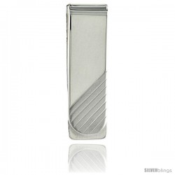 Sterling Silver Money Clip 5/8 in. x 2 in. (15 mm X 51 mm)