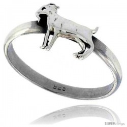 Sterling Silver Polished Goat Ring 3/8 wide