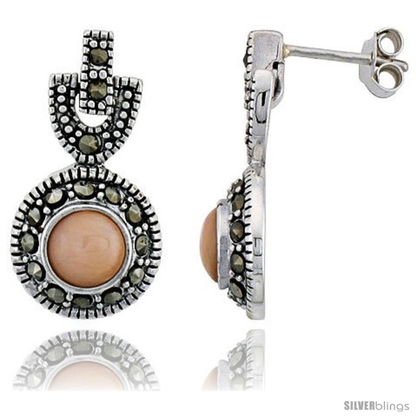 https://www.silverblings.com/42989-thickbox_default/marcasite-earrings-in-sterling-silver-w-pink-mother-of-pearl-13-16-21-mm-tall.jpg