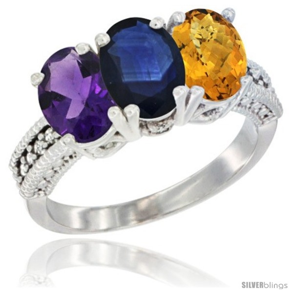 https://www.silverblings.com/43221-thickbox_default/10k-white-gold-natural-amethyst-blue-sapphire-whisky-quartz-ring-3-stone-oval-7x5-mm-diamond-accent.jpg