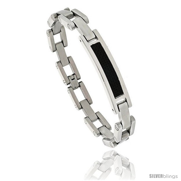 https://www.silverblings.com/438-thickbox_default/gents-stainless-steel-carbon-fiber-link-bracelet-3-8-in-wide-8-1-2-in-long.jpg