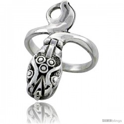 Sterling Silver Snake Poison Ring -Style Tr723