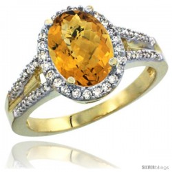 10k Yellow Gold Ladies Natural Whisky Quartz Ring oval 10x8 Stone