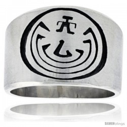 Sterling Silver Native American Design MAN IN MAZE Ring