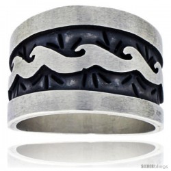 Sterling Silver Native American Design WAVES Ring