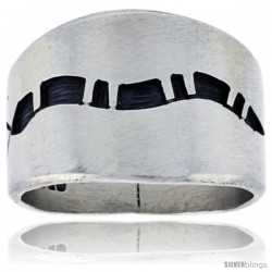 Sterling Silver Native American Design Snake Ring