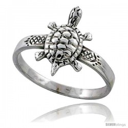 Sterling Silver Turtle Ring