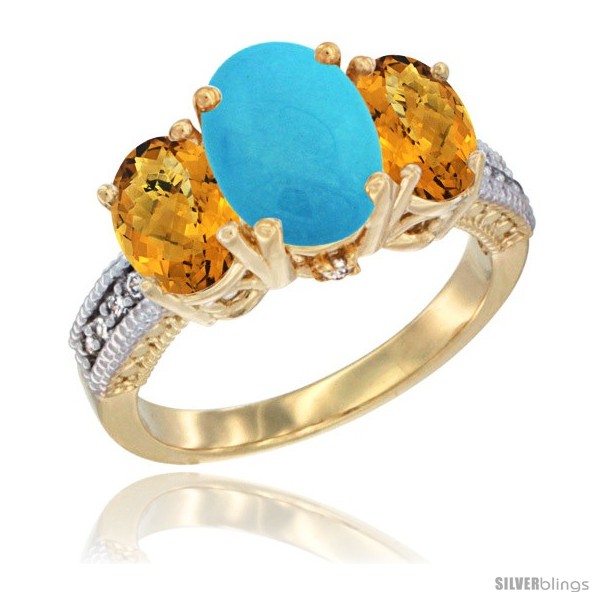 https://www.silverblings.com/45228-thickbox_default/10k-yellow-gold-ladies-3-stone-oval-natural-turquoise-ring-whisky-quartz-sides-diamond-accent.jpg