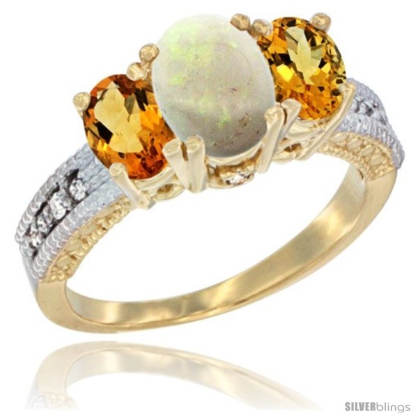 https://www.silverblings.com/45569-thickbox_default/14k-yellow-gold-ladies-oval-natural-opal-3-stone-ring-citrine-sides-diamond-accent.jpg