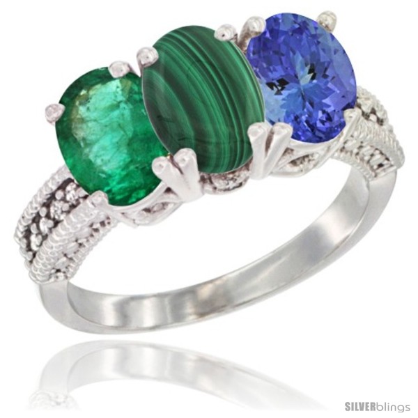 https://www.silverblings.com/46096-thickbox_default/14k-white-gold-natural-emerald-malachite-tanzanite-ring-3-stone-7x5-mm-oval-diamond-accent.jpg