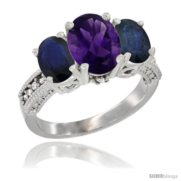https://www.silverblings.com/46448-thickbox_default/14k-white-gold-ladies-3-stone-oval-natural-amethyst-ring-blue-sapphire-sides-diamond-accent.jpg