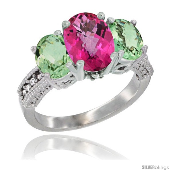 https://www.silverblings.com/46577-thickbox_default/10k-white-gold-ladies-natural-pink-topaz-oval-3-stone-ring-green-amethyst-sides-diamond-accent.jpg