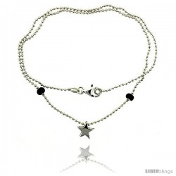 Sterling Silver Necklace / Bracelet with a Star Slide