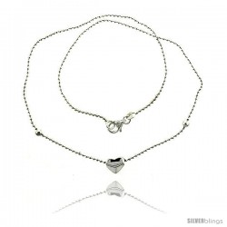 Sterling Silver Necklace / Bracelet with a Heart Slide -Style Yn21