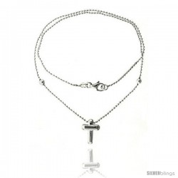 Sterling Silver Necklace / Bracelet with a Cross Slide