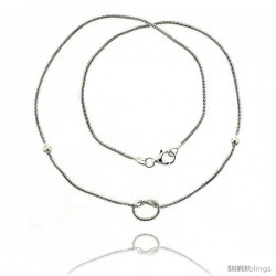 Sterling Silver Necklace / Bracelet with a Knot