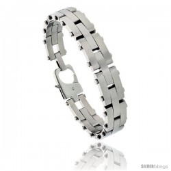 Stainless Steel Men's Pantera Bracelet 1/2 in wide, 8 in long