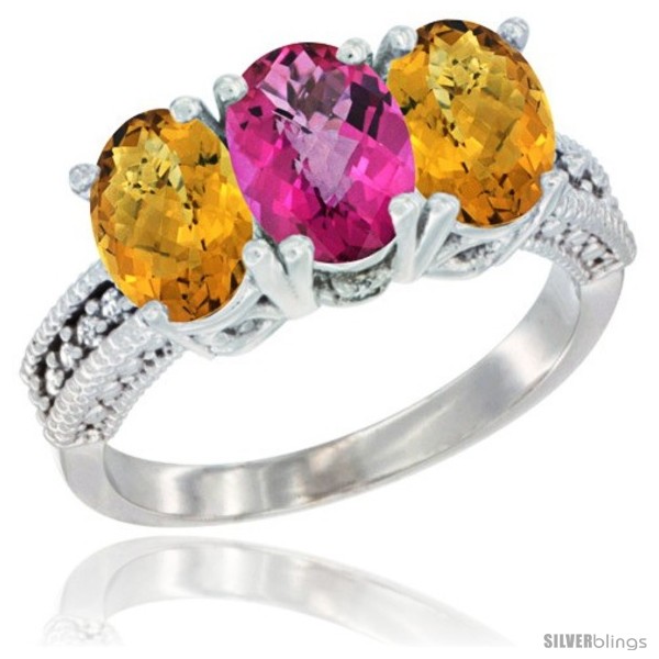 https://www.silverblings.com/60532-thickbox_default/14k-white-gold-natural-pink-topaz-ring-whisky-quartz-3-stone-7x5-mm-oval-diamond-accent.jpg