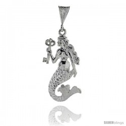 Sterling Silver Movable Mermaid Pendant