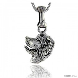 Sterling Silver Papillion Dog Pendant -Style Pa1013