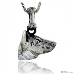 Sterling Silver Basenji Dog Pendant -Style Pa1034