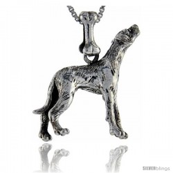 Sterling Silver Dalmatian Dog Pendant