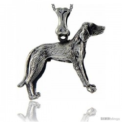 Sterling Silver Fox Hound Dog Pendant