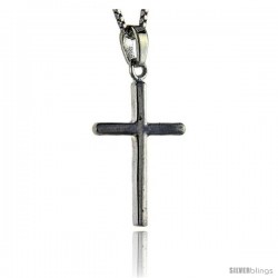 Sterling Silver Cross Pendant, 1 in tall -Style Pa1266