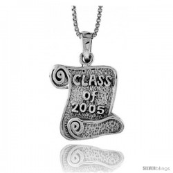 Sterling Silver Class of 2004 Pendant, 3/4 in